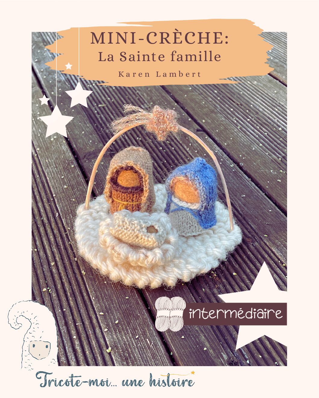 Tuto tricot "Mini-crèche: La Sainte Famille"