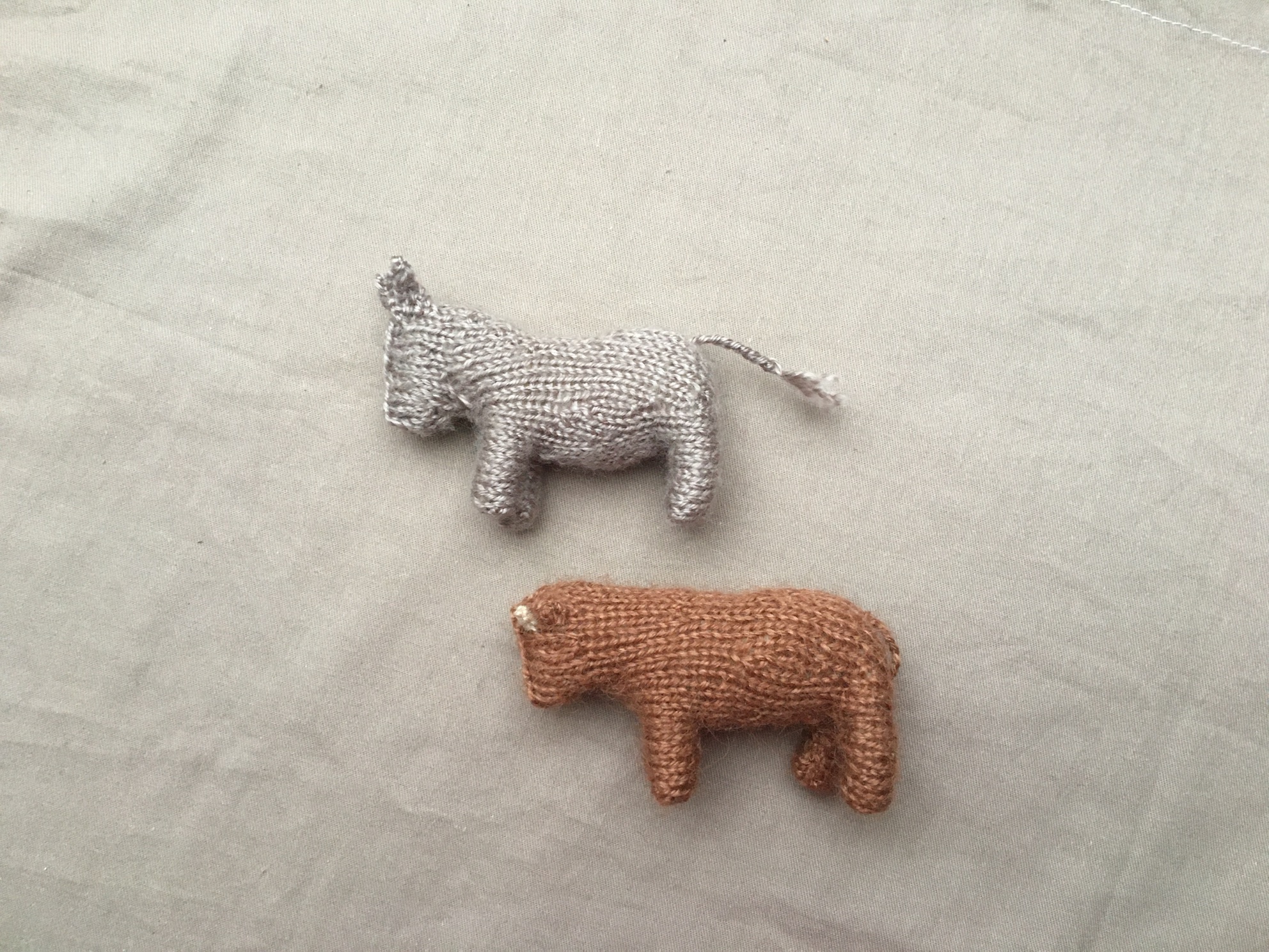 Tuto tricot "Mini-crèche: l'Ane et le Boeuf" – Image 3